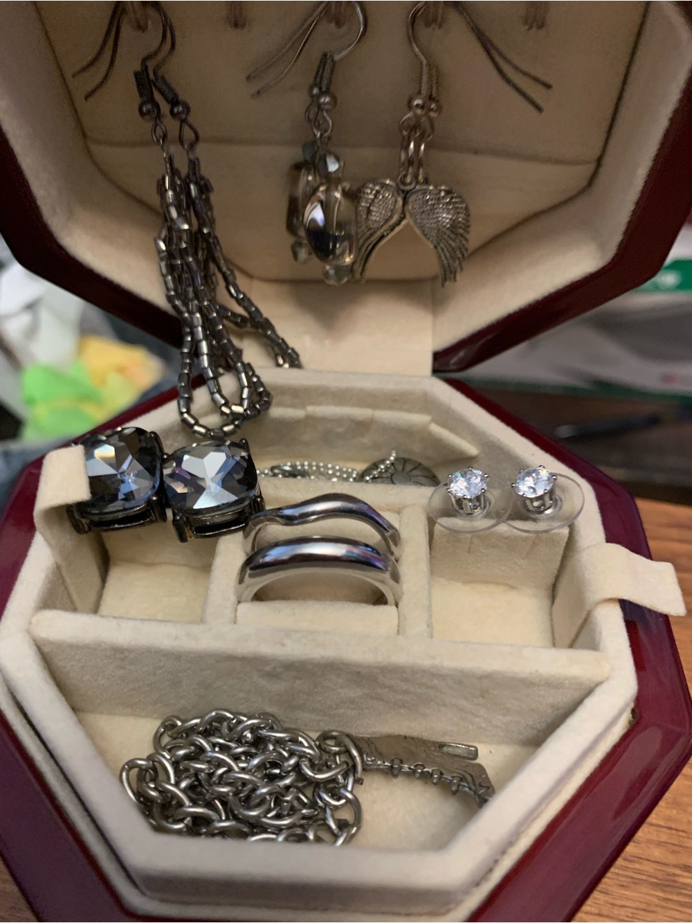 10pc Silver Tone Jewelry Bundle